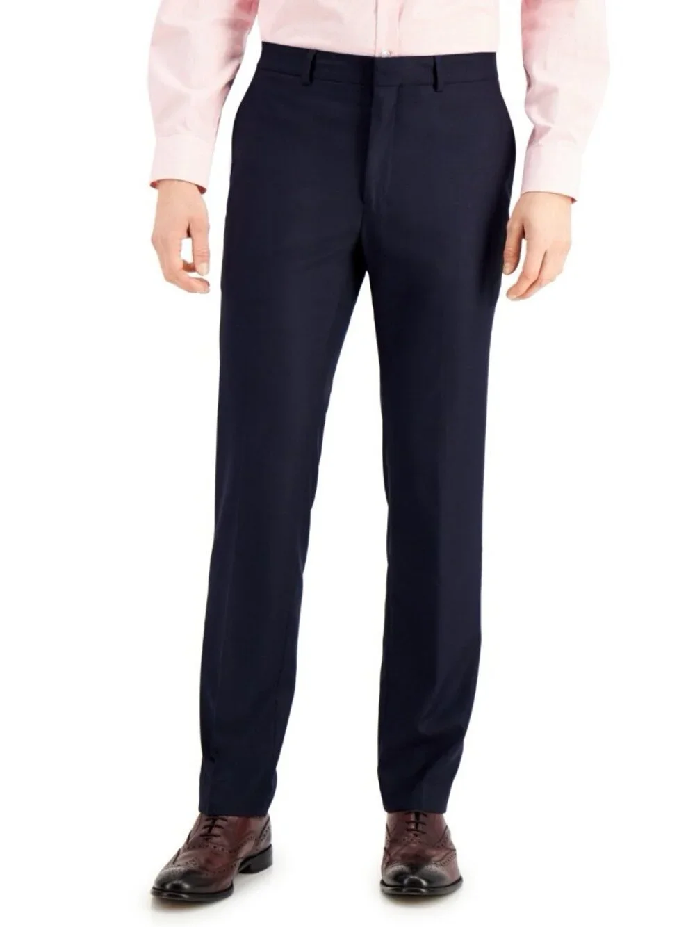 Kenneth Cole Reaction Mens 38 X 32 Navy Techni-Cole Suit Separate Slim-Fit Pants